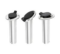 Boat Fishing Rod Holder Stainless Steel Oval 15/30/90 Degree With PVC Cover Marine Hardware 1Pcs(30 degree)
