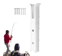 Boat Fishing Rod Rack | Single Hole Wall Mount with Storage and Organization - Fishing Rod Holders with Storage - for Fisherman Freshwater Saltwater Boat Garage Kayak