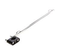 Boat Flag - Stainless Steel Yacht Standard Mounted Rod Holder Decay Resistant Steering Wheel Nautical Stick Height Adjustable | Signboard Flag D'affia
