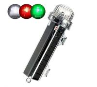 Boat Flares, Boat Flares Coast Guard Approved Marine, Solar-Powered Auto-Light Control Warning Light, Waterproof Emergency Signals for Fishing Nets, Buoys, Boats & Maritime(White+Red+Green 1pcs)