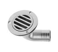 Boat Floor Siphon - Stainless Steel Deck Cover, Marine Outlet Anti-Clog, Rust Resistant Water Drainage for Yacht Bathroom Kitchen Shower Sink Fitting