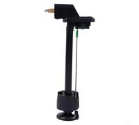 Boat Fuel Tank Connector with Fuel Meter Fitting Gauge for Outboard Motor, 12L/24L External Tank Accessory, Black Plastic