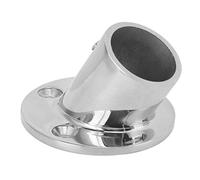 Boat Hand Rail Base 32mm/1.26in Round Hand Rail Base 60 Degree Fitting Stainless Steel Marine Universal Hardware for Boats Yachts Boat Accessories