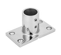 Boat Handrail Fitting Stainless Steel 316 90 Degrees Rectangular Marine Boat Fitting Tube Round Base (25mm)