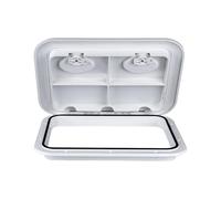 Boat Hatch Lids - Rectangle Marine Deck Access Hatch Cover, ABS PC Non Slip Inspection Port Panel, Easy Install Yacht Boat RV Kayak Storage Accessory | Durable Waterproof Marine Maintenance Solution