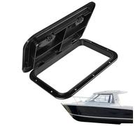 Boat hatch, weather-resistant, rectangular and non-slip, storage hatch for boats - for maintenance and improvement projects as well as a wide range of applications on pontoon boats, yachts living