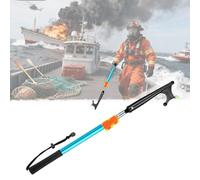 Boat Hook Firefighting Boat Hook Fire, 25-212 inch Long Retractable Aluminum Alloy Rescue Hooks, Floatable Docking Stick with Luminous Bead & Buckle(Blue,102-240cm/40.2"-94.5")