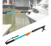 Boat Hook Floatable Illuminated Boat Hook Pole, Aluminum Alloy Docking Stick 25-212 inch, Black, Blue, Silver Telescopic System Boating Poles(Blue,64.5-130cm/25.4"-51.2")