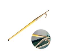 Boat Hook Metal Boating Pole with Brass Hook, 45/65 inch Pushing & Pulling Boat Hook, Heavy Duty Docking Stick for Marine/Docks/Pontoon/Fishing(115cm/45")