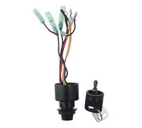 Boat Ignition Switch with Key 87-17009A2 87-17009A5 MP41070-2 Replacement for Mer-cury Mariner Outboard Motor Control Box with 2 Keys 3 Position 6 Wire Connectors