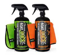 Boat Juice Boat Cleaning Kit - Exterior Boat Cleaner Water Spot Remover, Interior Boat Cleaner for Vinyl Seats, Interior & Exterior Microfiber Towels - Boat Cleaning Supplies, Boat Accessories (Kit)