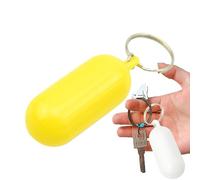 Boat Keyring - Floating Water Keyring | Floating Key Holder for Water Sports Enthusiasts | ABS 6.4 x 2.5 cm, 8 G, Supports 15 G, White or Yellow, for Canoe Kayak Worked