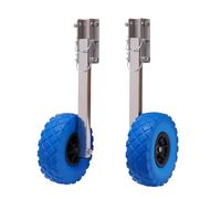 Boat Launching Wheels, Stainless Steel Transom Launching Dolly Wheels, Inflatable Boat Launch Wheels, for Boat, Trailer, Dinghy, 150KG Load Capacity