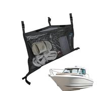 Boat Life Jacket Storage Bag, Boat Storage Suspended Net, Waterproof Deck Storage, Large Capacity Boat Accessories Bag, Pontoon Fishing Boat Storage, Holds Life Jackets, Resilient Adhesive Strength