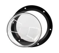 Boat Marine Inspection Deck Plate Easily Install Rubber O Rings Professional Waterproof Seal for Marine Boat, 4in Clear black