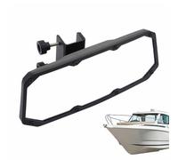 Boat Mirror Rear View - Wide Angle Marine Mirror, Clamp On Rearview Mirrors | Pontoon Water Skiing, Wakeboarding, Surfing, Boating Accessories, Console Windshield, Portable Outdoor Boat Mirrors
