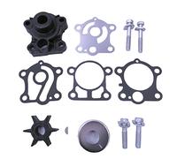 Boat Motor 6J8-W0078-A1 6J8-W0078-A2 6J8-W0078-00 6J8-W0078-01 Water Pump Repair Kit with Housing for Yamaha 25HP 30HP Outboard Engine, fit Sierra Marine 18-3430
