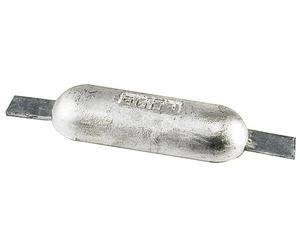 Boat & Motor Hull Anode With Stripes Aluminum 110X60X28Mm