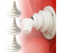 Boat Motor Well Cable Boot - Rigging Steering Protect for Marine Yacht Kayak Electrical Wire Organize, Fuel Lines Diameter 4 7/10" (White-3Pcs)