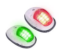 Boat Navigation Lights LED - Waterproof Marine Lamp, Bright Signal Strip | Safety Lighting Solution for Night Fishing, Port Starboard Indicator for Enhancing Visibility During Sailing and Kayaking
