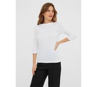 VERO MODA Womens Vmpanda 3/4 Top JRS Noos Longsleeve T - Shirt, Bright White, XS UK