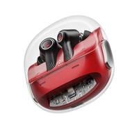 boAt Nirvana Crystl (2025 Launch), Transparent Case,Spatial Audio, ANC(~32dB), 100Hrs Battery,4Mics ENx,App Support, Bluetooth Earbuds, TWS Ear Buds Wireless Earphones with mic (Blazing Red)
