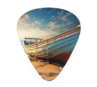 Boat On The Beach Guitar Picks Set-Premium Abs Material,Various Thicknesses-Enhance Your Playing Experience