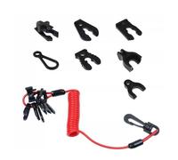 Boat Outboard Lanyard - Engine kills swittch Cord, Coiled Safety Tether Rope | Waterproof emergencyy Cable for Ski Motor, Durable Marine Cord for yamahha mercuryy hondda Fishing Boating Gear Use