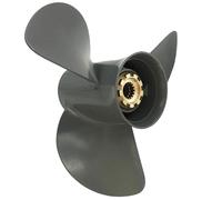 Boat Outboard Propeller 13 1/4 x 17 for Honda BFP 60 BF 75 90 115 130 HP Engines, 13 1/4x17 Pitch Aluminum Boat Motor Prop, 15 Tooth Spline Boat Propeller, OEM No.58130-ZW1-017AH, 3 Blades, RH