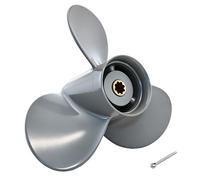 Boat Outboard Propeller 9 1/4 x 9 for Honda 8/9.9/15/20 HP Engines, 9 1/4x9 Pitch Aluminum Boat Propeller, 8 Tooth Spline Boat Motor Props, 3 Blades, OEM No.58130-ZV4-009AH, RH (9.25x9)