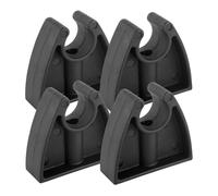 Boat Pole Light Storage Clips, 4Pcs Quick Release Marine Lights Rod Clamp | Single Screw Mounting, Snap-Lock Mechanism, Thickened Reinforced Ears, Corrosion Resistant ABS