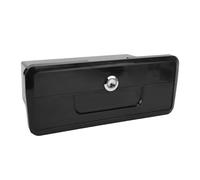 Boat Pontoon Yacht Storage Compartment, Multifunctional Durable Standard Lightweight Lockable ABS Locking Plastic Glove Box, Spacious with Concealed Button Lock (Black)