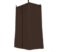 Boat Privacy Tent Changing Cover with Hanging Hardware Double Zipper Opening and Internal Storage Pockets Made from Waterproof Polyester for Outdoor (Brown)