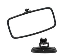 Boat Rearview Mirror - Marine Safety Observation Accessory, PP Clamp Mounted Wide Angle Reflective Mirror for Yacht Surf Craft Motor Vessel Steering Awareness Support,12.99x5.75 inches