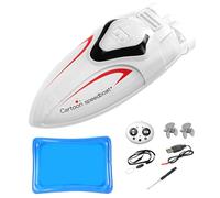 Boat Remote Control, 2.4GHz Mini Stunt Speedboat, Light-Up Submarine Design, Fast Motion Water Play Toy, Remote-Controlled Boats for Lake Pool Bathtub Washbasin Use 230g