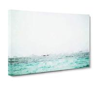 Boat Ride Through Thailand in Abstract Canvas Print for Living Room Bedroom Home Office Décor, Wall Art Picture Ready to Hang, 30 x 20 Inch (76 x 50 cm)