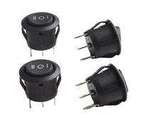 Boat Rocker Switch 4 Pieces 3 Pin 3 Position On Off On Panel Mount Switches Rated 6A 250V 10A 125V Suitable for Electrical Systems in Vehicles and Boats