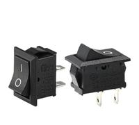 Boat Rocker Switch, Pack Of 5/20/100Pcs 2 Pin SPST ON OFF Boat Shape Rocker Toggle Switch KCD1 KCD11(KCD1 15X20mm,5PCS)