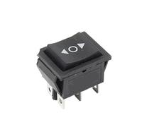 boat rocker switch toggle power 5Pcs 31X26mm Power Rocker Switch KCD4 6Pin 2/3 Position Boat Button Switch With Light 16A 250VAC 20A 125VAC Electrical On-Off(Black Reset Switch)