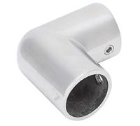 Boat Rod Rail Tube 90 Degrees Elbow Yacht Hand Pipe Fittings Connector Premium Stainless Steel 316 Mirror Polished Surface for Marine Boats and Yachts Silver 22mm or 25mm 1Pc (25MM)