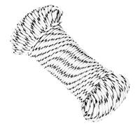Boat Rope 4mm x 50m White Polyester Braided UV-Resistant 200kg Breaking Work40kg