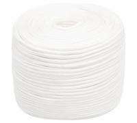 Boat Rope Full White 6 mm 50 m Polypropylene Anchor Line Braided Cord vidaXL