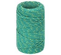 Boat Rope Green 2 mm 100 m Polypropylene Anchor Line Ship Braided Cord vidaXL