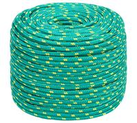 Boat Rope Green 6 mm 500 m Polypropylene Anchor Line Ship Braided Cord vidaXL