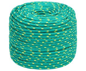 Boat Rope Green 6 mm 500 m Polypropylene Anchor Line Ship Braided Cord vidaXL