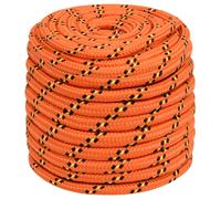 Boat Rope Orange 18 mm 100 m Polypropylene Anchor Line Braided Cord vidaXL