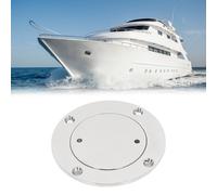Boat Round Deck Plate Inspection Hatch Marine Access Port Hatch Cover for Marine Boat Yacht 316 Stainless Steel 4 Inch