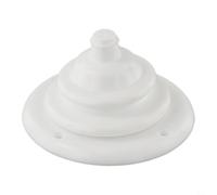 Boat Rubber Cable Grommet, Gland Cone Steering Control Witches Hat 105mm Dia, With Hard Plastic Ring, For Cable Protection(White)