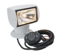 Boat Search Light, 100W Remote Control Spotlight, 2600ft Irradiation Distance, Portable Halogen, 360° Rotating Marine Search Light for Truck Car