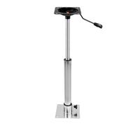 Boat Seat Base - Rotating Swivel Mount, Telescopic Height Adjustment, Secure Mounting Plate | Reliable Seat Support for Inflatables, Yachts, Bait Boats, Perfect for Sea Voyages and